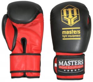 Rękawice bokserskie MASTERS - RPU-3 czarny 10 oz