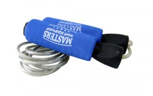 Skakanka bokserska z obciążnikami 2 x 160g SBS-W czerwony