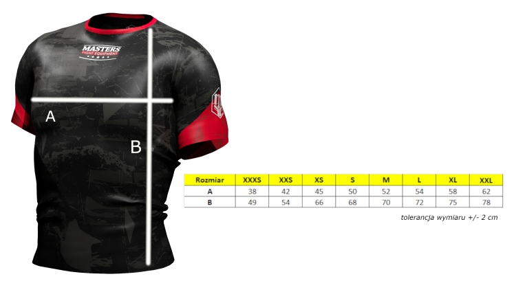 Koszulka treningowa MASTERS czarna L - obrazek 3