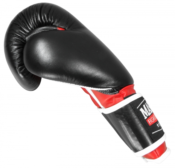 Rękawice bokserskie MASTERS RBT-A 12 oz czarno-czerwone - obrazek 4