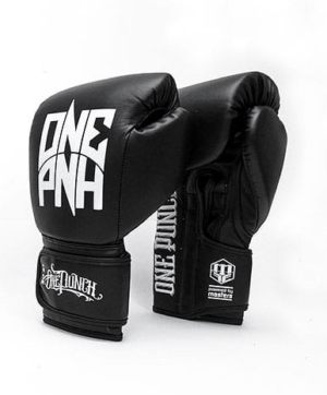Rękawice bokserskie RPU "ONE PUNCH" 12 oz biały