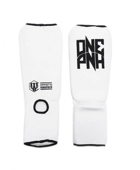 Nagolenniki elastyczne NS-B1 "ONE PUNCH" biały L - obrazek 3