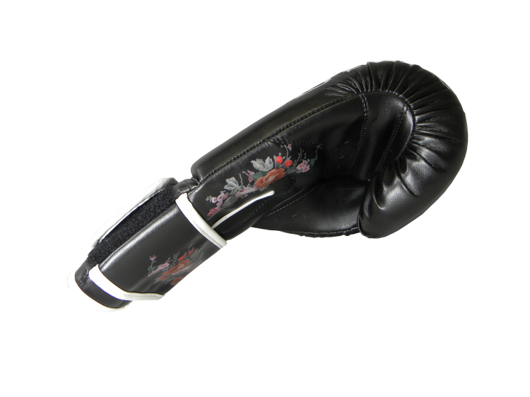 Rękawice bokserskie MASTERS RPU-FLOWER czarny 8 oz - obrazek 6