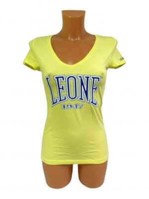 T-shirt damski LEONE LW1022/S16 żółty "S"