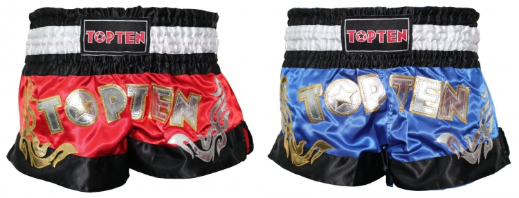 Spodenki do kickboxingu "TOP TEN" czerwony XS