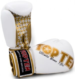 Rękawice bokserskie TOP TEN "Woman" 10 oz czarno-złoty