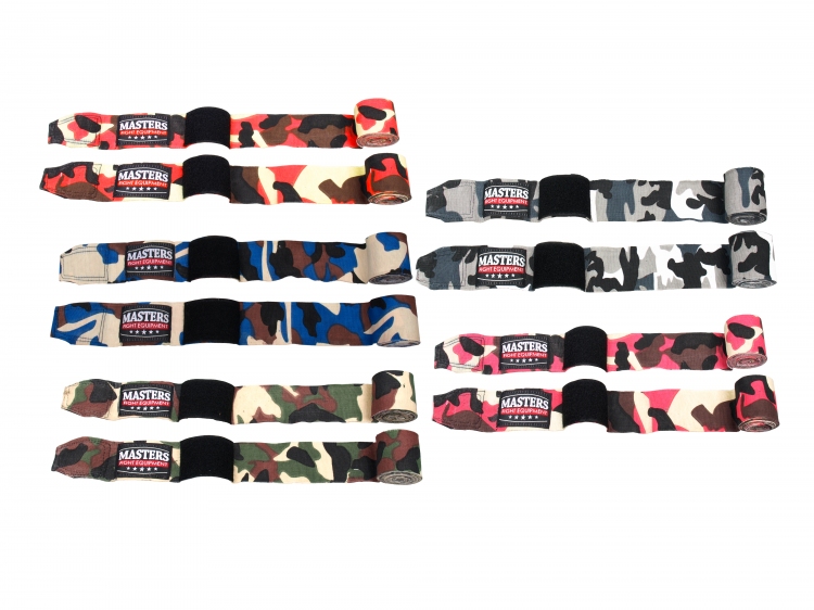 Taśmy bokserskie półelastyczne BBE-MFE CAMOUFLAGE 3,5 m szary - obrazek 9