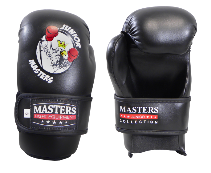 Rękawice otwarte ROSM-MJC czarne M - obrazek 3