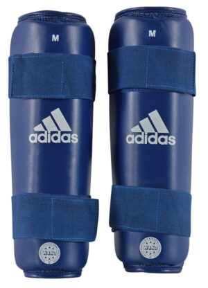 Nagolenniki ADIDAS WAKO PRO niebieskie M (WAKO APPROVED do końca 2024 roku)