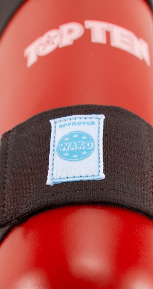 Nagolenniki TOP TEN WAKO style NA-TT (WAKO APPROVED) czerwony S - obrazek 8