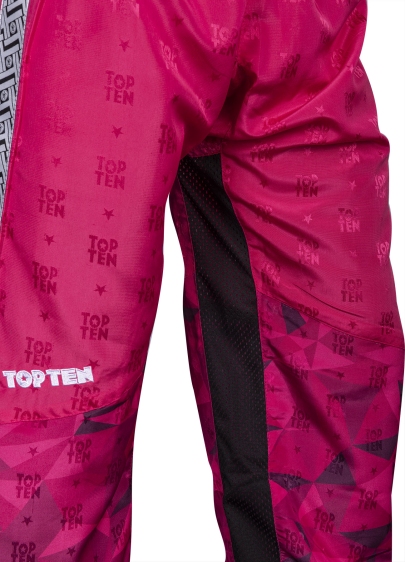 Spodnie do kickboxingu TOP TEN "PRISM" SKBP-TT-P (WAKO APPROVED new) różowy XXS - obrazek 12