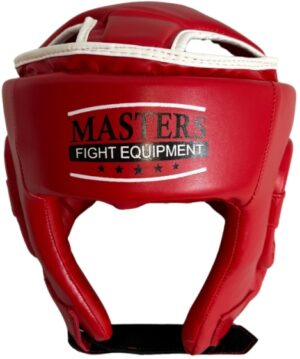 Kask bokserski KTOP-PU (WAKO APPROVED) czerwony XL