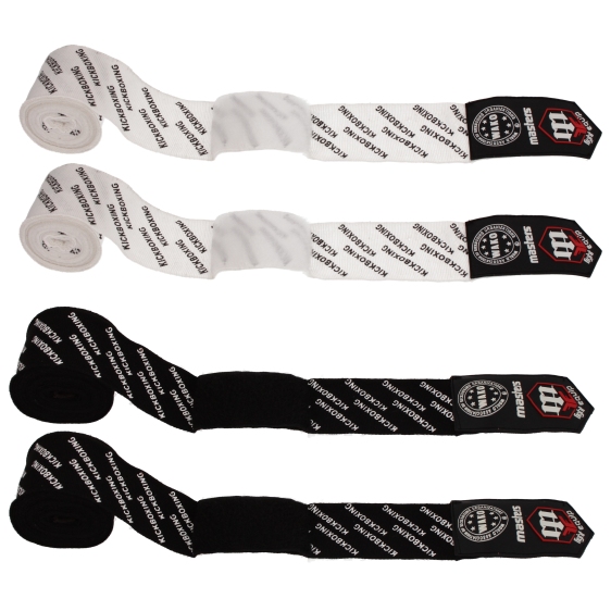 Taśmy bokserskie półelastyczne BBE-2,5 m WAKO biały