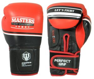 Rękawice bokserskie RBT-LF 18 oz czarno-czerwone