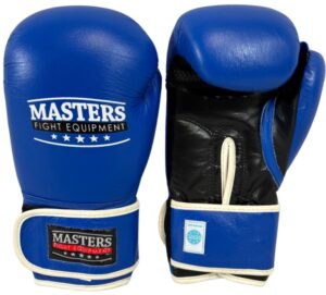 Rękawice bokserskie RBT-301W 10 oz (WAKO APPROVED) niebieski