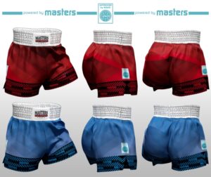Spodenki MASTERS do kickboxingu SKB-W (WAKO APPROVED) czerwony M