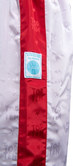 Spodnie do kickboxingu TOP TEN SKBP-TT CLASSIC (WAKO APPROVED new) czarno - czerwone XXXS - obrazek 14