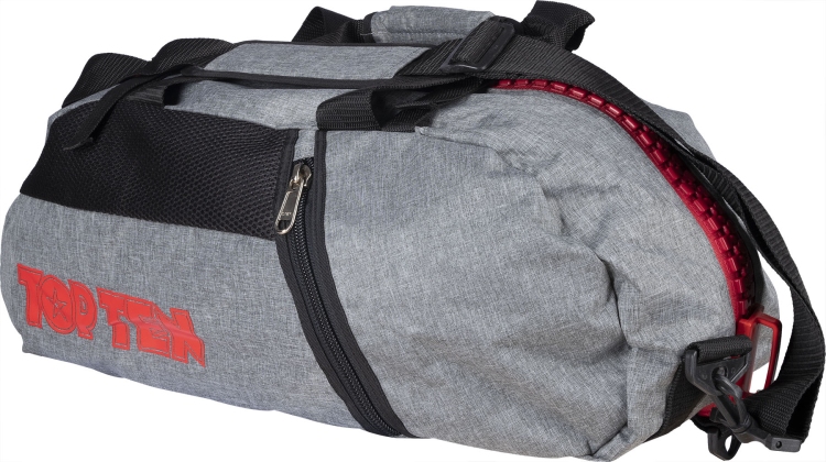 Torba sportowa TOP TEN z funkcją plecaka "Grey" 55cm x 29cm x 27 cm