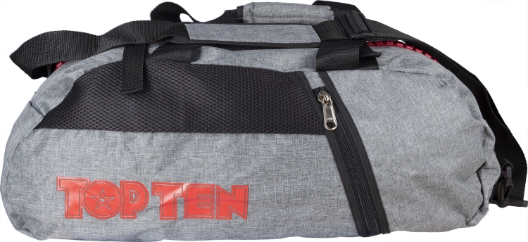 Torba sportowa TOP TEN z funkcją plecaka "Grey" 55cm x 29cm x 27 cm - obrazek 3