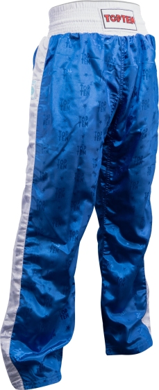 Spodnie do kickboxingu TOP TEN SKBP-TT CLASSIC (WAKO APPROVED new) czarno - czerwone XXXS - obrazek 8