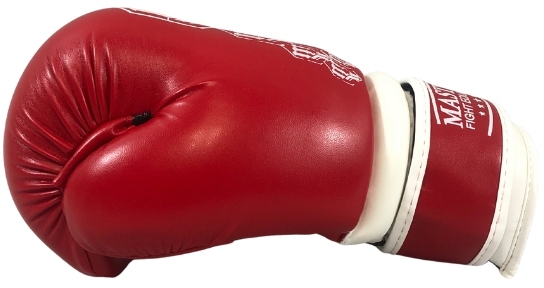 Rękawice otwarte ROSM-FIGHT (WAKO APPROVED) czerwony S - obrazek 7