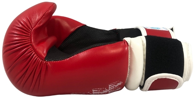 Rękawice otwarte ROSM-FIGHT (WAKO APPROVED) czerwony S - obrazek 11