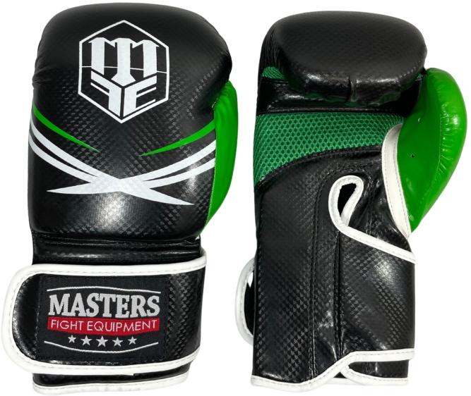 Rękawice bokserskie MASTERS RPU-PRO 10 oz czarno - różowy - obrazek 3