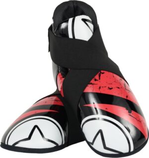 Ochraniacze stóp TOP TEN OSTT-PU "SUPERLIGHT" URBAN ARTS czarno-czerwone (WAKO APPROVED new) S