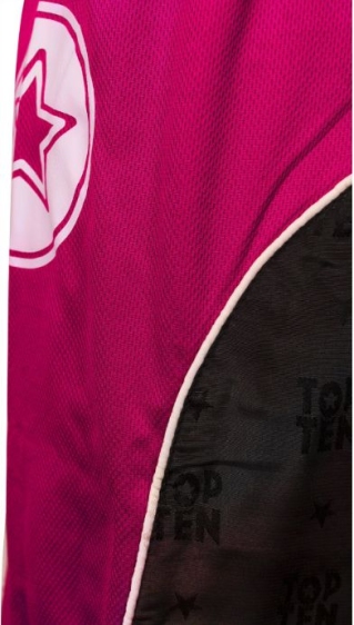 Strój do kickboxingu TOP TEN "BOW" czarno-różowy XL (190 cm) - obrazek 6