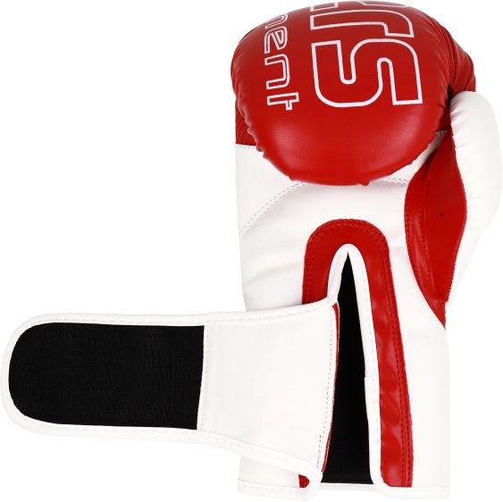Rękawice bokserskie MASTERS RPU-KM-1 10 oz czerwono - białe - obrazek 7