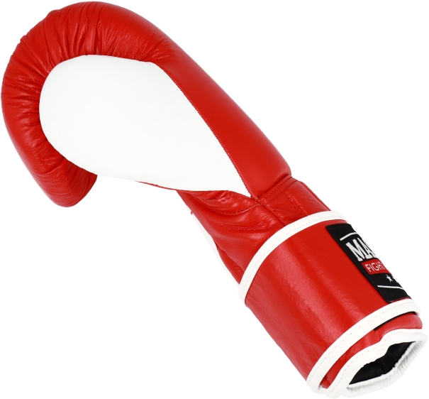 Rękawice bokserskie MASTERS RPU-KM-1 10 oz czerwono - białe - obrazek 9