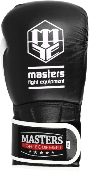 Rękawice bokserskie skórzane MASTERS RBT-PERFECT-GRIP 12 oz czerwono - białe - obrazek 7