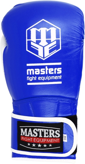 Rękawice bokserskie skórzane MASTERS RBT-PERFECT-GRIP 12 oz czerwono - białe - obrazek 9