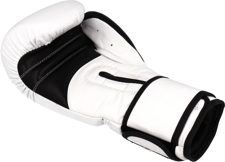 Rękawice bokserskie skórzane MASTERS RBT-PERFECT-GRIP 12 oz czerwono - białe - obrazek 10
