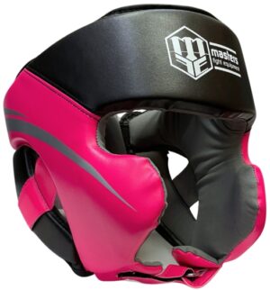 Kask bokserski sparingowy KSTOP-PU-FT różowy S