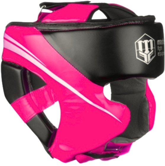 Kask bokserski sparingowy KSTOP-PU-FT różowy M - obrazek 3