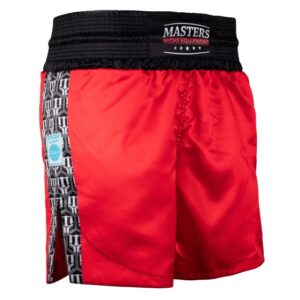 Spodenki do kick lightu MASTERS "HEXAGON" czerwone (WAKO APPROVED) czerwony L