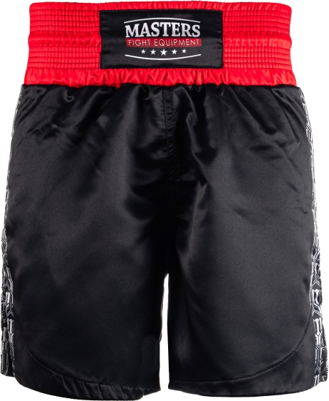 Spodenki do kick lightu MASTERS "HEXAGON" czarne (WAKO APPROVED) S