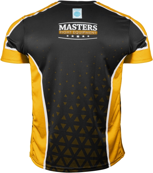 Koszulka V-neck do point-fightingu MASTERS "COMBAT" czarno-złota (WAKO APPROVED) XXL - obrazek 3