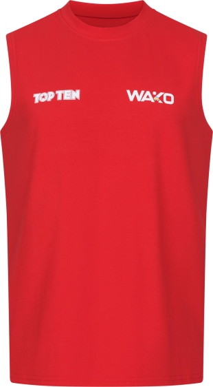 Koszulka bez rękawów do kick lightu TOP TEN "BASIC" (WAKO APPROVED) czarny L - obrazek 3
