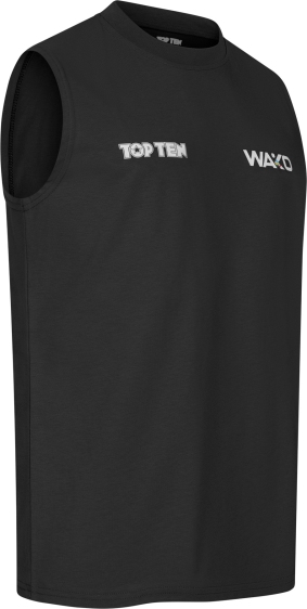 Koszulka bez rękawów do kick lightu TOP TEN "BASIC" (WAKO APPROVED) czarny L - obrazek 7