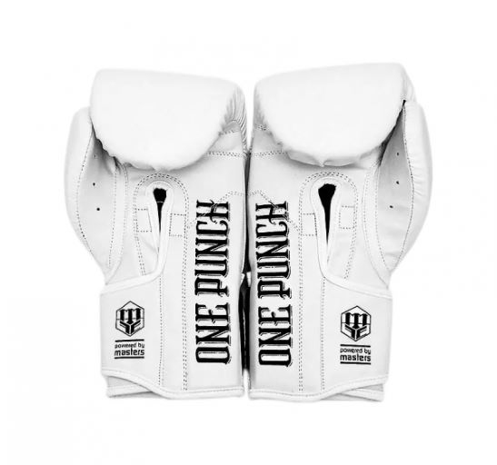 Rękawice bokserskie RPU "ONE PUNCH" białe 12 oz - obrazek 3